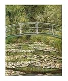 Posters: Claude Monet Poster Art Print - The Water-Lily Pond And The Japanis Bridge (20 x 16 inches)
