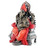 Outdoor Living : Bronze Effect Ganesh Seated with Fruit Bowl