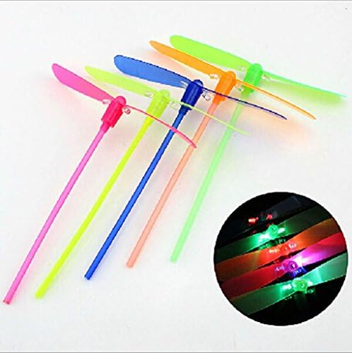 8 Pack Dragonfly Assortement Flying LED Light Toy Outdoor sport Toy Kids Party Toy Set,Best Gifts for Kids (Random Color)