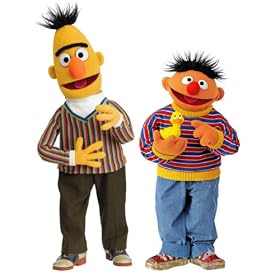 RoomMates RMK1478GM Sesame Street Burt and Ernie Giant Peel and Stick Wall Decal