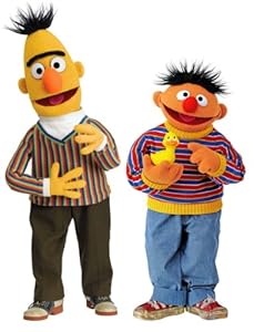 RoomMates RMK1478GM Sesame Street Bert and Ernie Peel & Stick Giant Wall Decals