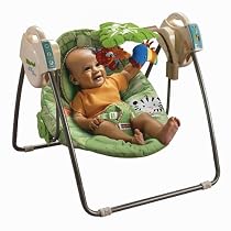 Fisher-Price Open Top Take-Along Swing with Music & Mobile - Rainforest