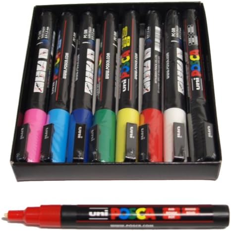 Posca PC 3M 8er Marker Set 0.9-1.3mm EXPCM/8 Marker Pens Paint Design Art