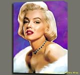 MARILYN MONROE ORIGINAL DIGITAL OIL PAINTING ON CANVAS MOUNTED 20X28X1.5