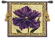 Purple Tulip Tapestry Wallhanging Comes With Wall Hanging Rod and Tassels