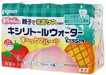 ピジョン 親子で乳歯ケアシリーズ 赤ちゃんのキシリトールウォーター すーっとフルーツ 100ml*3個パック