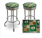 2 24" Boston Celtics NBA Themed Specialty / Custom Barstools Set