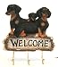  - Doxie Dachshund Dog Welcome Key - Leash Rack Holder