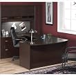 Bush Furniture Corsa Series U-Shape Wood Home Office Set with Hutch in Mocha Cherry