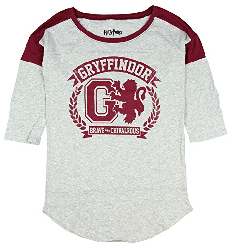 Harry Potter Gryffindor Raglan Athletic Tee Shirt T-shirt