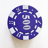 1x Purple Poker Chip Refillable Butane Cigar Cigarette Lighter