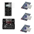 Premium Reusable LCD (Outer andamp; Inner Screen) Protector with Lint Cleaning Cloth -3 Packs For Verizon LG enV2 VX9100 Cell Phone