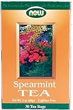 NOW Foods Spearmint Tea,  30 Count 2 Ounce Boxes (Pack of 5)