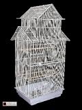 WHITE BARCELONA PAGODA BIRD CAGE FOR COCKATIEL BUDGIES LOVEBIRDS