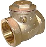 American Valve G31 1" Lead-Free Brass Swing Check Valve with FIP Threaded Ends, 1-Inch