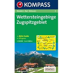 Wettersteingebirge, Zugspitzgebiet: Wandern / Rad / Skitouren. GPS-geeignet. 1:50.000