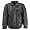 Bomber, Motorcycle Style Italian Stone Black Genuine Leather Jacket Coat (Adult extra large)