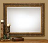 IMAGE OF Traditional Wall Mirror with Solid Wood Frame