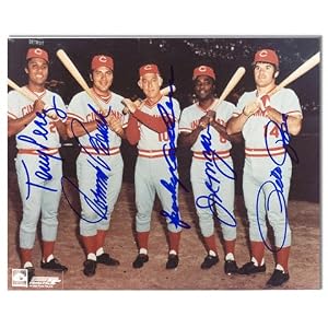 Buy Tony Perez, Joe Morgan, Johnny Bench, Pete Rose and Sparky Anderson Cincinnati Reds Autographed...
