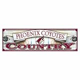 NHL Phoenix Coyotes 9-by-30 Wood Sign