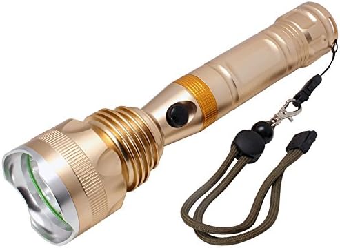 10W Super Bright LED Adjustable 1000 Lumens Brightness Rechargeable Torch Handheld Flashlight Powered by 26650/18650 Baterries for Outdoor Sports Yingxin