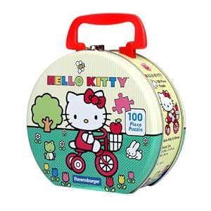 Ravensburger Hello Kitty: Hello Kitty And Mimmy - 100 Pieces Puzzle In A Hatbox Tin