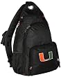 University of Miami Sling Backpack UM Logo One Strap Backpacks for Travel or School Bags - BEST QUALITY Unique Gifts For Boys, Girls, Adults, College Students, Men or Ladies
