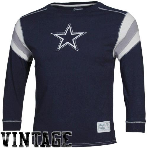Dallas Cowboys Youth Navy Slug Bug Long Sleeve Jersey Shirt