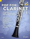 Image de Pop For Clarinet: 12 Pop-Hits in Easy Arrangements. Band 1. 1-2 Klarinetten. Ausgabe mit CD.