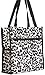 World Traveler Black Animal Print Travel Tote Bag 12-inch