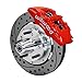 WILWOOD 140-12946-DR FDL Front Kit,12.19", Drilled, Red 69-70 Impala Drum/Disc, 69-82 Vette