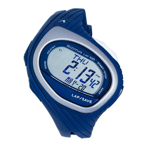Soma Unisex DWJ050004 RunOne 100 Blue Strap Digital Sports Watch