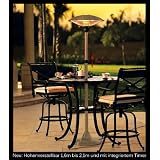 Terrassenstrahler Heizstrahler W�rmelampe Edelstahl elektro GS-Gepr�ft, Strahler mit Lampe / Beleuchtung in sand/beige, Terrassenheizer f�r Garten Terrasse Balkon, Heizer ohne Gas - Gartenm�bel 2011von "DAW"