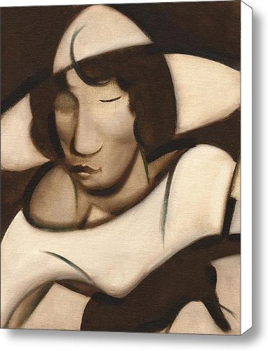 Tommervik Art Deco Woman Painting Canvas Print / Canvas Art - Artist Tommervik
