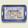 Serving Tray ~ Blue Crab Bar and Grill ~ 18 inches x 12 inches ~ melamine plastic ~ code 353