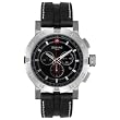Zodiac Men's ZO7302 Adventure Collection Chronograph Black Leather Watch