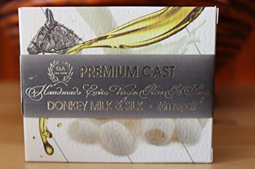Premium Cast Handmade Donkey Milk and Tussah Silk Soap - 4 Ounce Bar