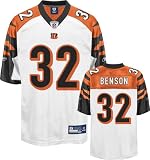 Cedric Benson White Reebok NFL Replica Cincinnati Bengals