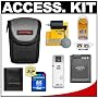 Precision Design Compact Digital Padded Carrying Case + EN-EL12 Battery + 4GB SDHC Card + Cleaning Kit for Nikon Coolpix S70, S610, S610c, S620, S630, S640, S710, S6000 & S8000 Digital Cameras