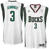 Brandon Jennings White adidas NBA Swingman Milwaukee Bucks