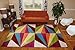 Feraghan/New City Shapes Geometric Contemporary Modern Area Rug, 2' x 3', Purple/White/Green/Blue