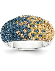 Sterling Silver Swarovski Elements Pittsburgh Spirit Ring