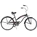 Kids Bikes Black with Pink Wheels Ladies Beach Cruiser 24 Deluxe