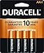 Duracell - CopperTop AA Alkaline Batteries - long lasting, all-purpose Double A battery for household and business - 4 count
