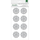 Brand New Holiday Remarks Glitter Stickers-Silver Snowflakes Brand New