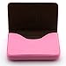 Partstock (TM) - Funda de piel con tapa para tarjetas de nombre de negocios, 25 tarjetas de 4 x 2,8 pulgadas con cierre magnético, Color rosa