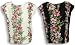 Pull-Over Blouse - Pink White Hibiscus Plumeria Panel Cap Sleeve Women's Hawaiian Aloha Blouse