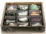 Mix Set of 12 Zeolites Crystals in a Box Set