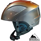 COX SWAIN USA Helm - Sonic 2008, Farbe: Silver/Orange, Größe: L