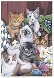 Cuddly Kittens Garden Flag 14076